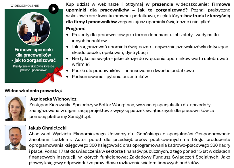 Kup udział w webinarze i otrzymaj w prezencie wideoszkolenie